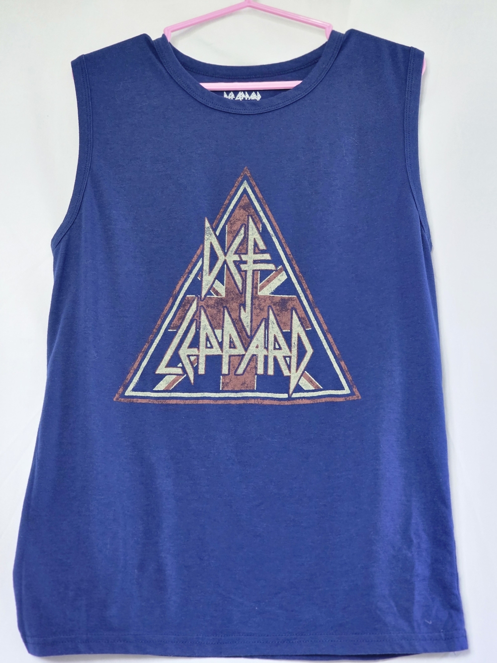 Def Leppard Vintage Logo Tee in Royal Blue - Picture 3 of 4